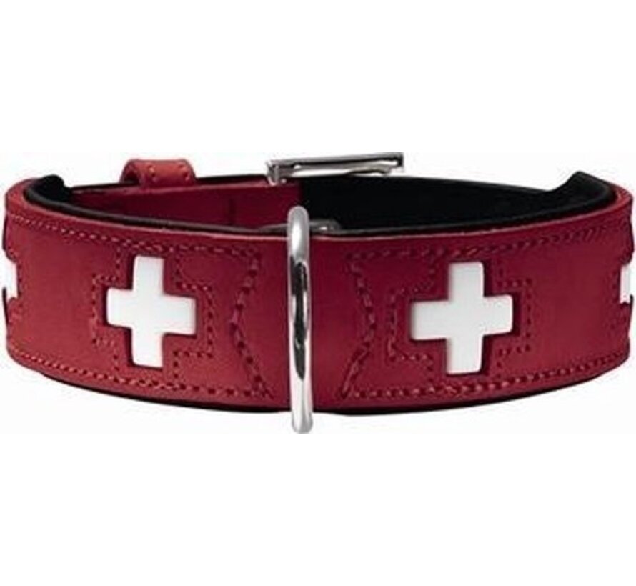 Collier pour chien Hunter Swiss Red/Black (35-39.5 cm)