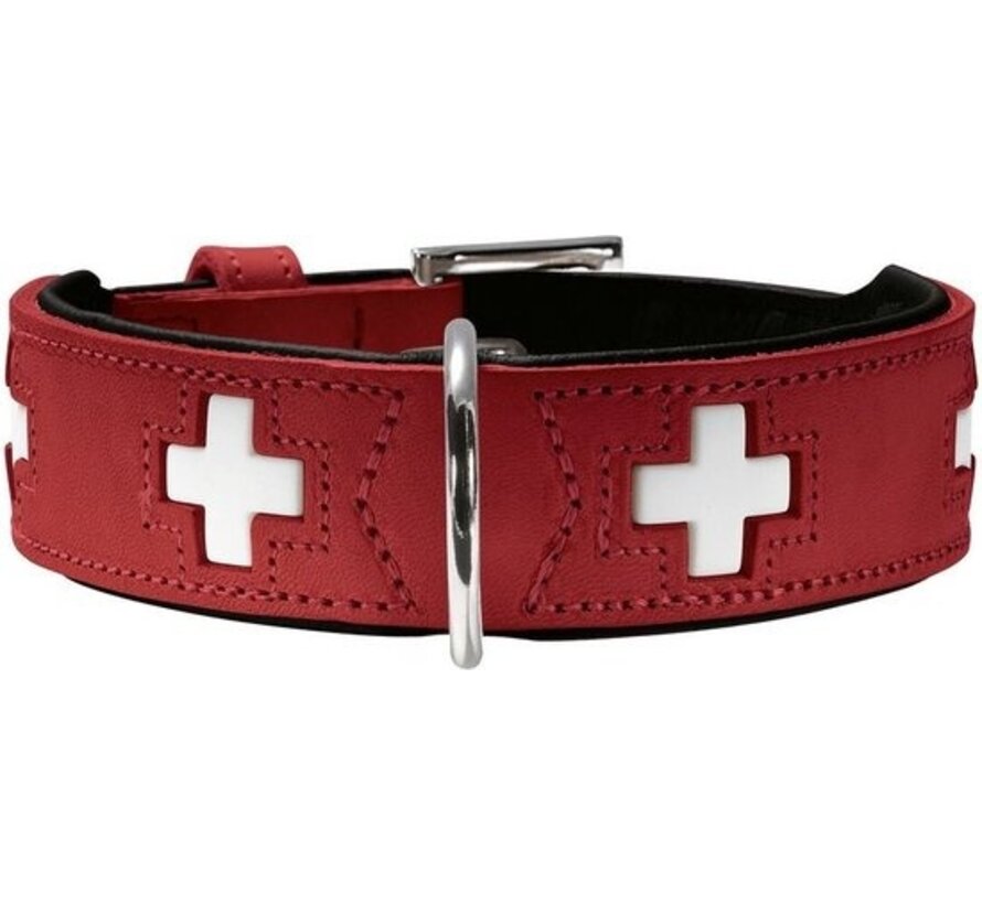 Collier pour chien Hunter Swiss Red/Black (35-39.5 cm)