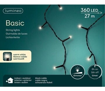 Lumineo Lumières de Noël blanc chaud 360 lumières pour l'extérieur - lumières pour arbres