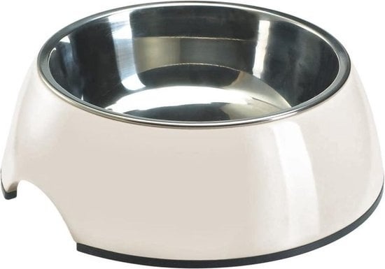 Bol à boire et à manger en mélamine Hunter - Blanc - 160 ml