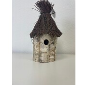 Patkar PATKAR Maison d'oiseau en bouleau avec toit infirme 20x38 cm