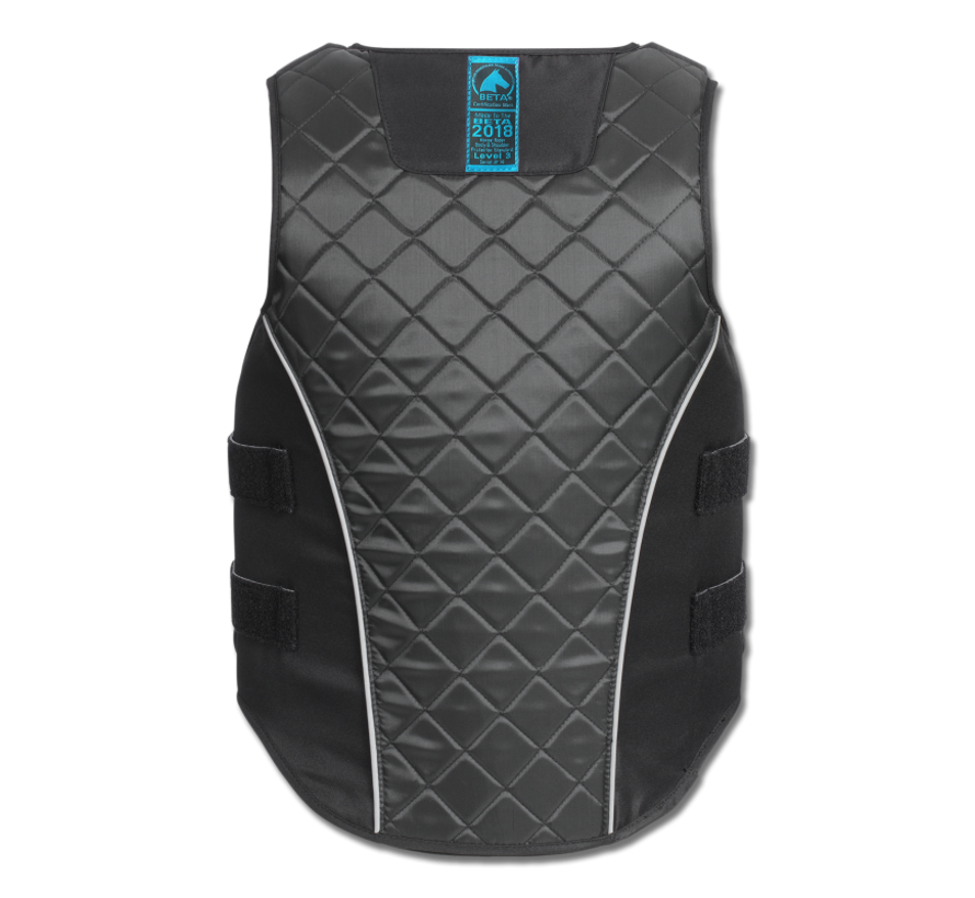 SWING P19 Body Protector with Zipper Kids Black/Grey Size M