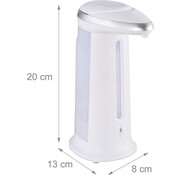 GS Quality Products Distributeur de savon avec capteur 330 ml - pompe à savon automatique avec capteur de contrôle infrarouge