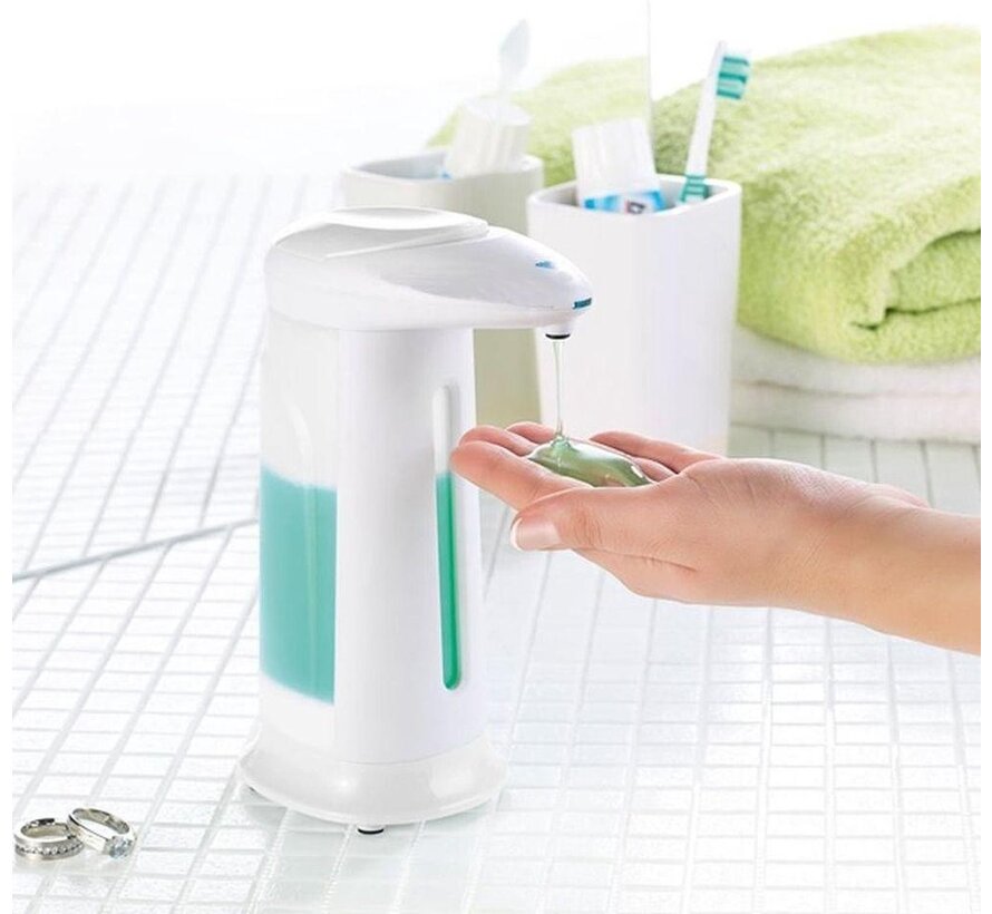 Distributeur de savon avec capteur 330 ml - pompe à savon automatique avec capteur de contrôle infrarouge