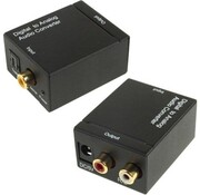 Garpex Convertisseur audio numérique optique vers analogique - Coaxial - SPDIF - DAC - D2A - Convertisseur audio numérique optique coaxial Toslink vers analogique RCA