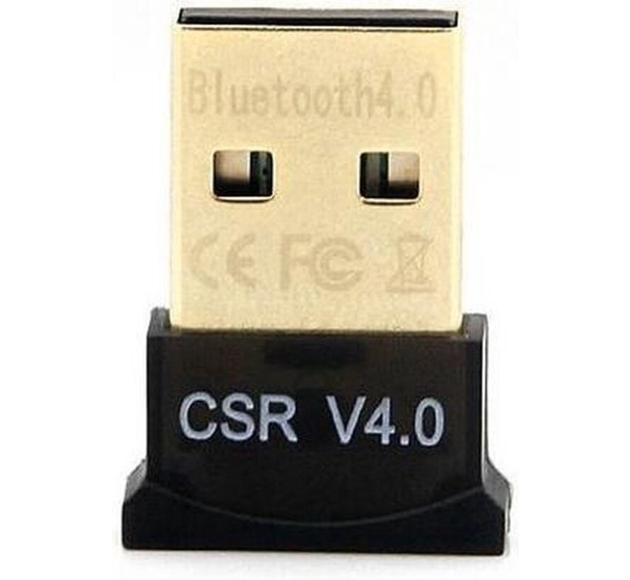 Adaptateur USB Bluetooth - CSR V4.0 - Dongle Bluetooth - Récepteur audio - Émetteur - Récepteur Bluetooth - Windows 10 / 8.1 / 8/7 / XP