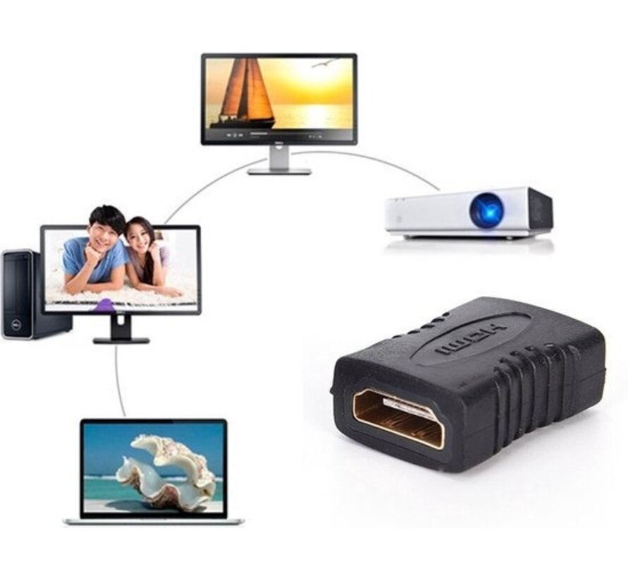 Adaptateur HDMI - Coupleur - Prolongateur - Adaptateur d'extension HDMI femelle