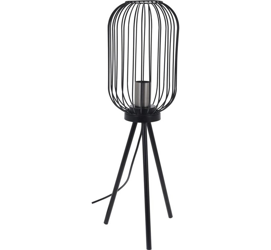 Lampadaire décoratif Art Deco noir- moderne-industriel- 60cm de haut