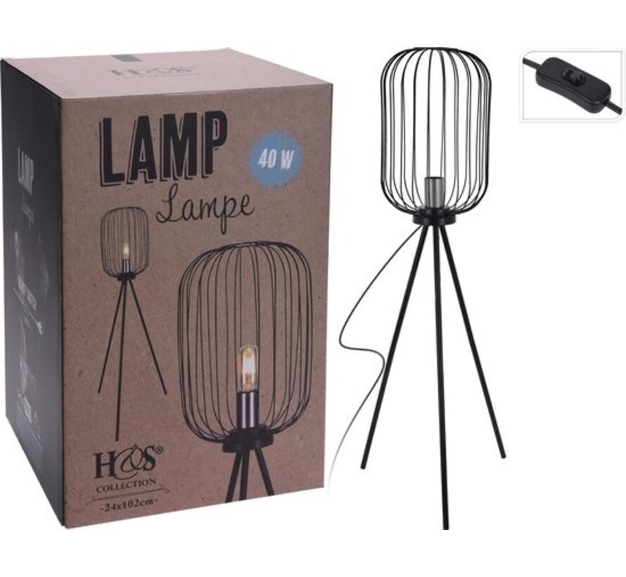 Lampadaire industriel SET de 2 - 143 cm et 60 cm