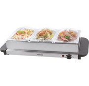 Tomado Tomado TBW3200S - Réchauffeur de buffet - 3 réservoirs de buffet - 3 x 1,5 l - Plaque chauffante