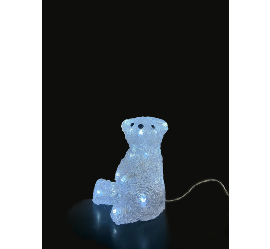 Grundig - Ours de Noël avec 16 LED - Acrylique