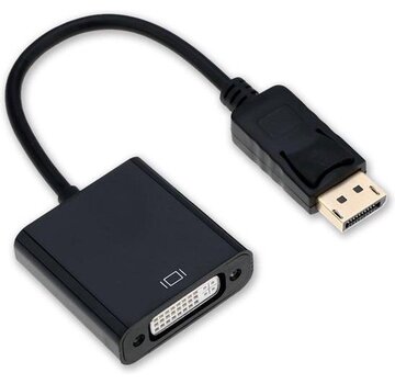 Garpex Adaptateur Displayport vers DVI-I - DP vers DVI - Adaptateur DP vers DVI - Convertisseur Full HD 1080P