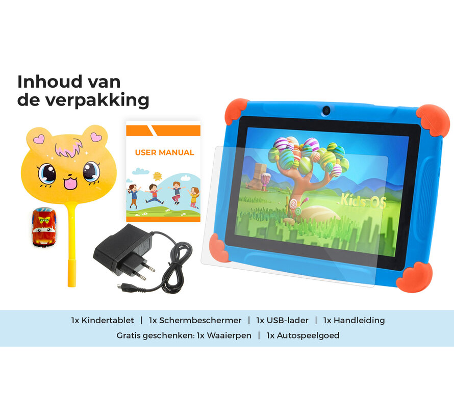 Tablette pour enfants Tenify - 100% Kidsproof - Etui