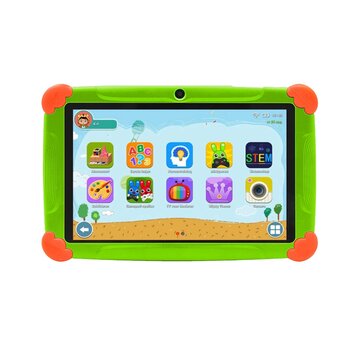 Tenify Tablette pour enfants - Tenify - 100% À l'épreuve des enfants - Etui - Vert