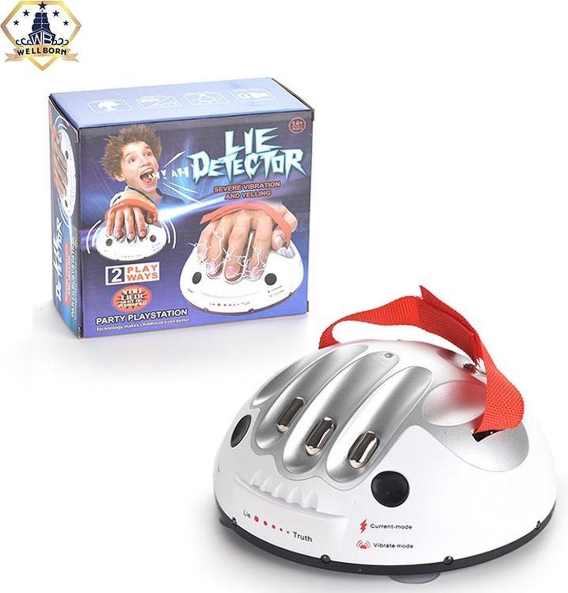 Jeu de détecteur de mensonge avec choc électrique - HaveFun - Jeu de soirée - Jeu à boire - Détecteur de mensonge - Jeu de soirée - Convient pour les enfants