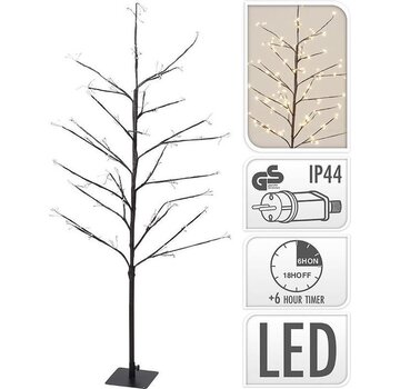 ecd germany Décoration de Noël LED Arbre de 120 cm avec 240 LED blanc chaud