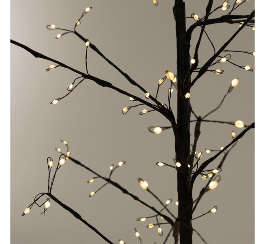 Décoration de Noël LED Arbre de 120 cm avec 240 LED blanc chaud