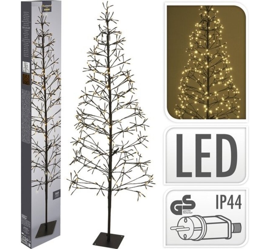 Sapin de Noël Ambiance avec 160 Led 120 Cm