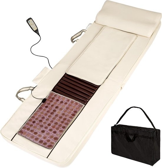 Matelas de massage Shiatsu - Tectake - Massage Shiatsu - Tapis chauffant en jade et télécommande - 400601