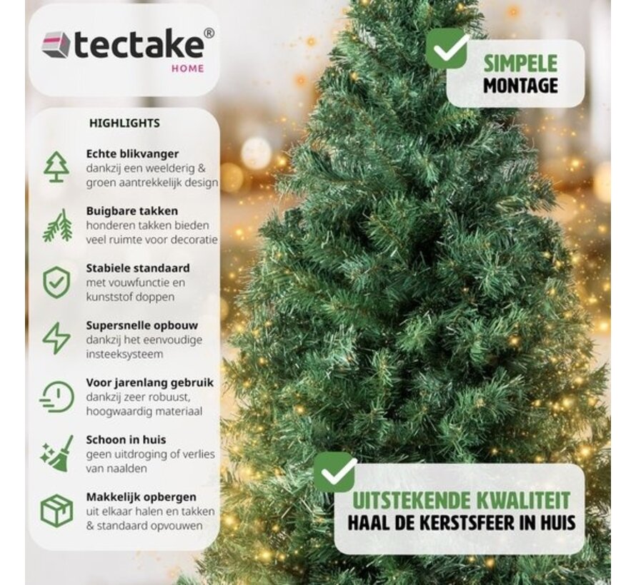 Tectake - Arbre de Noël artificiel - 150 cm - avec support - Arbre de Noël - Pin - Arbre de Noël artificiel - 310 points - 402817
