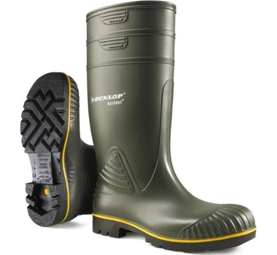 Dunlop B440631 Acifort Vert Bottes à genoux Hommes