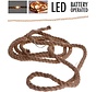 Corde en toile de jute avec lumières LED - 1,50 mètre
