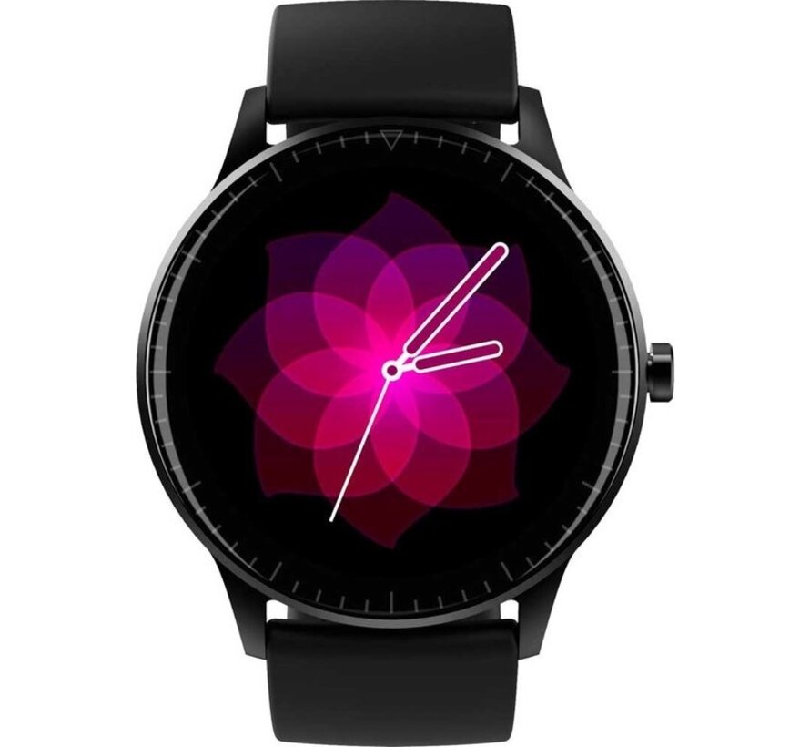 Denver Smartwatch - 5 cadrans - Appels/SMS - Activité sommeil - Fréquence cardiaque, Pression artérielle, Mode sport - IP67 - SW173 - Noir