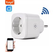 Denver Denver Smart Plug avec compteur d'énergie - Mise à la terre - Minuteur - Prise intelligente - TUYA - Fonctionne avec Amazon Alexa et Google Home - Wifi - Pour iOS et Android - SHP102