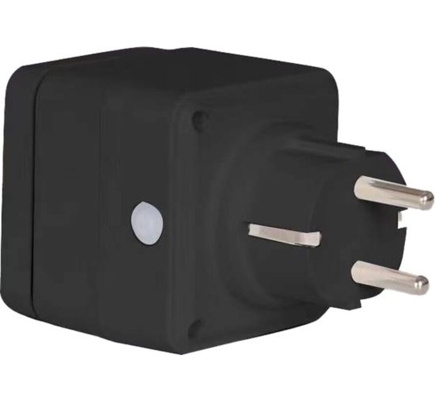 Denver Smart Plug - Périmètre - Minuterie - Prise intelligente - Intérieur et extérieur - Avec application pour iOS et Android - Amazon Alexa - Google Home - TUYA - Étanche - PLO108