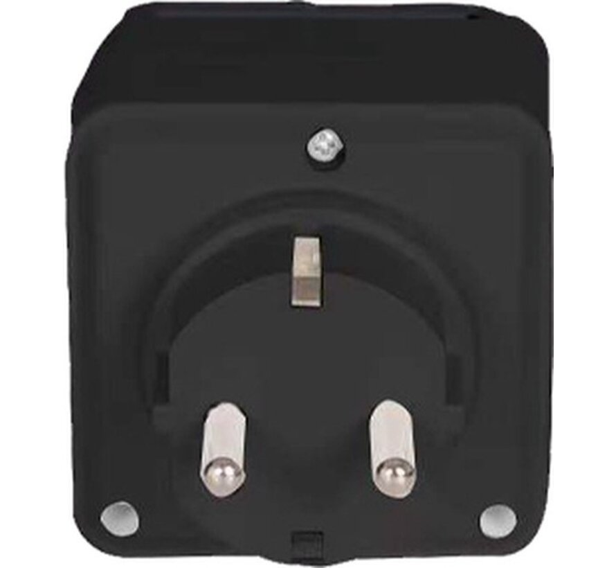 Denver Smart Plug - Périmètre - Minuterie - Prise intelligente - Intérieur et extérieur - Avec application pour iOS et Android - Amazon Alexa - Google Home - TUYA - Étanche - PLO108