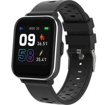 Denver Denver Smartwatch - Podomètre - Notification d'appel/SMS - Activité sommeil - Ecran 1,4'' - Fréquence cardiaque, moniteur de pression artérielle, mode sport - IP68 - SW165 - Noir