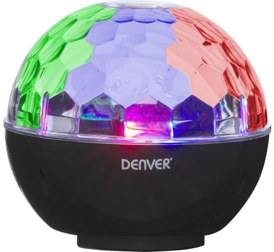 Denver BTL-65 - Enceinte Bluetooth - Lumière disco - Noir