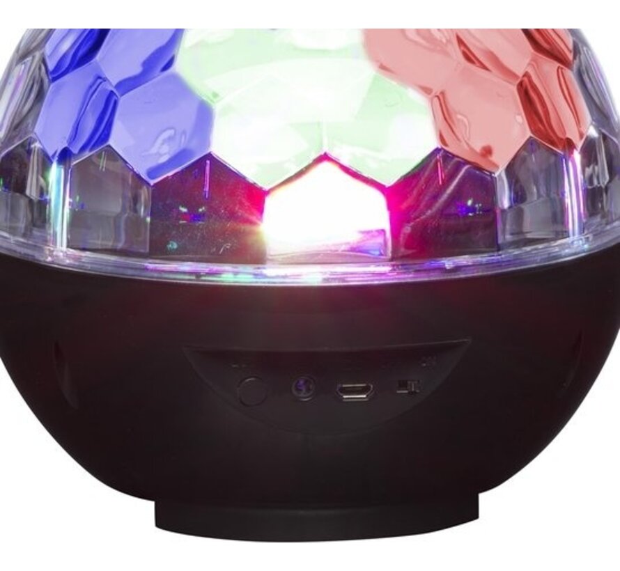 Denver BTL-65 - Enceinte Bluetooth - Lumière disco - Noir