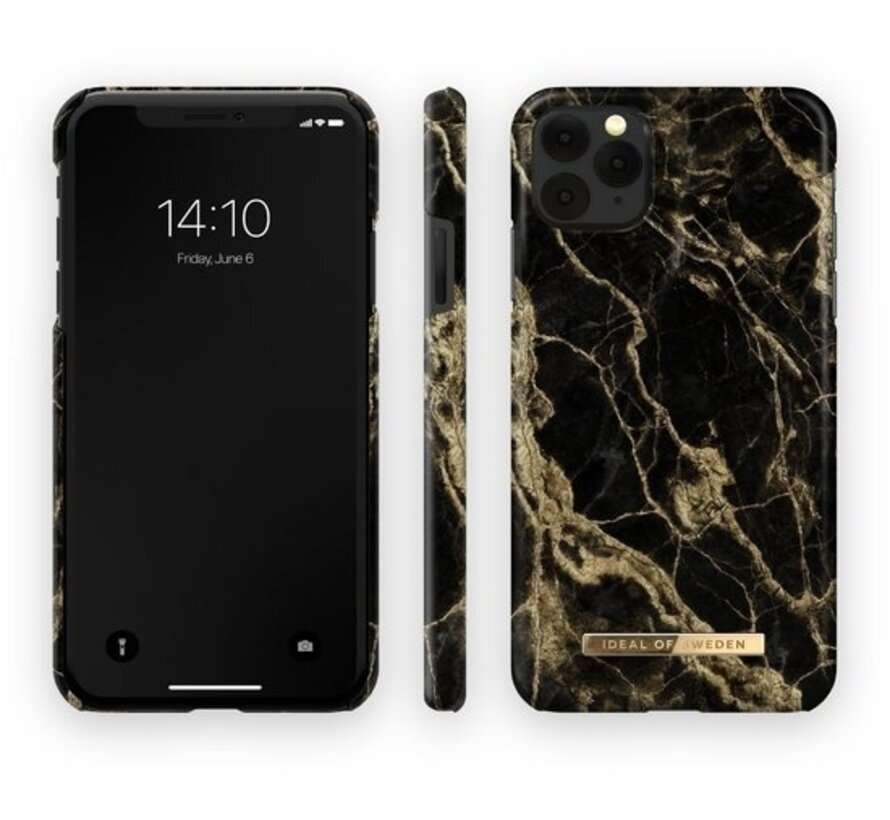 iDeal of Sweden - Apple Iphone 11 Pro/XS/X Fashion Case 191 - Marbre fumé doré