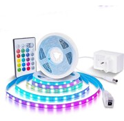 LifeGoods Bande LED LifeGoods - 5 mètres - 16 couleurs - 4 modes - avec contrôleur