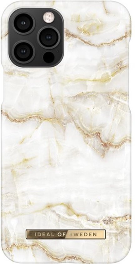 iDeal of Sweden Coque arrière pour iPhone 12 - 12 Pro - Golden Pearl Marble