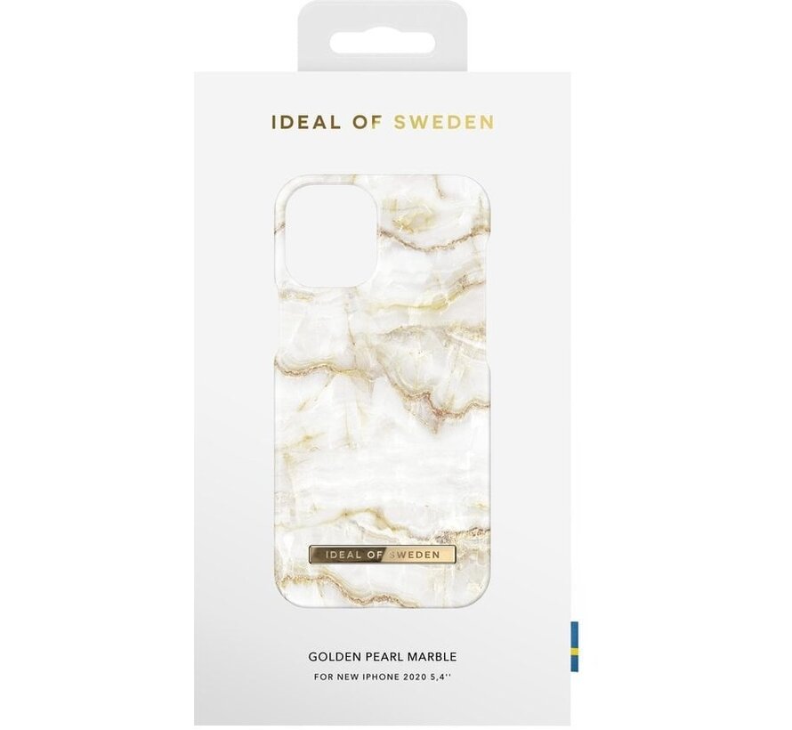 iDeal of Sweden Coque arrière pour iPhone 12 - 12 Pro - Golden Pearl Marble