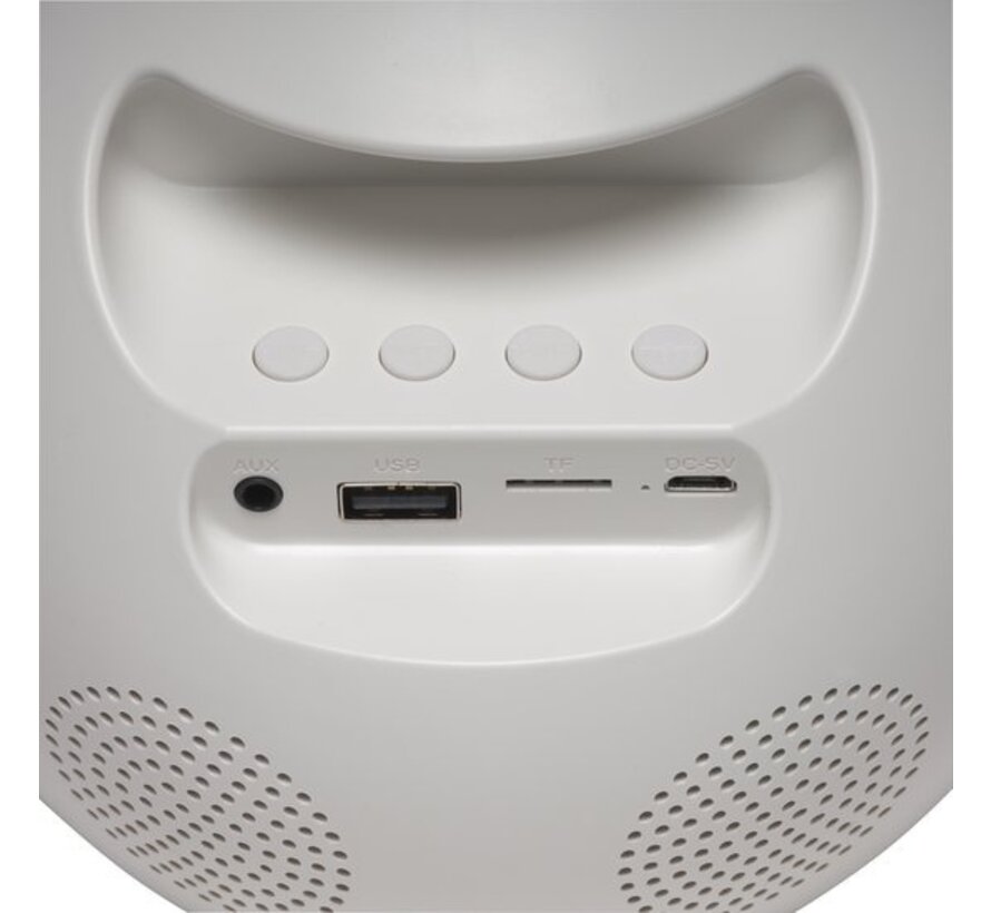 Denver CRLB-400 - Radio-réveil - Lumière d'éveil - Lumière d'ambiance - Bluetooth - Blanc