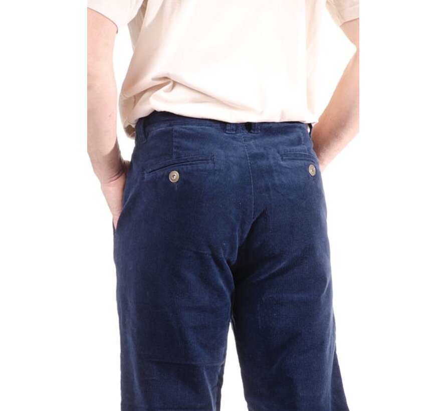 Pantalon thermo en velours côtelé, bleu marine, taille 60