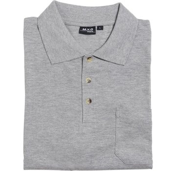 Generic Polo avec fermeture à bouton et poche poitrine gris argenté taille M