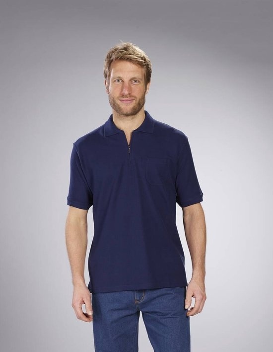 Polo Westfalia homme avec zip bleu marine taille XXL