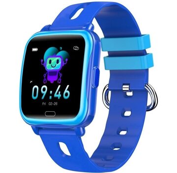 Denver Denver Smartwatch Kids - Pour Android et iOS - Podomètre et compteur de distance - Appels/SMS - Activité sommeil - Ecran 1,4'' - Fréquence cardiaque, moniteur de pression artérielle, mode sport - SWK110BU