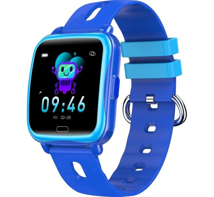 Denver Smartwatch Kids - Pour Android et iOS - Podomètre et compteur de distance - Appels/SMS - Activité sommeil - Ecran 1,4'' - Fréquence cardiaque, moniteur de pression artérielle, mode sport - SWK110BU