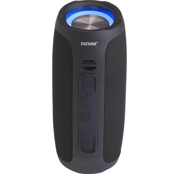 Denver Denver Enceinte Bluetooth avec éclairage LED - Boîte à musique avec batterie rechargeable - TWS Pairing - AUX - BTV220 - Noir