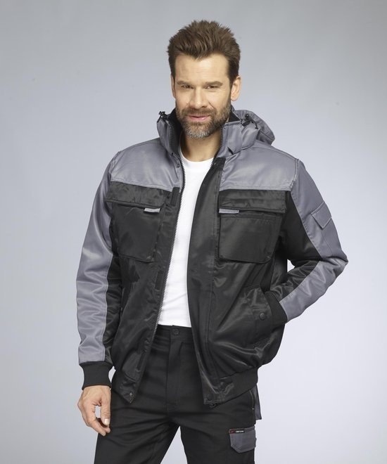 Veste fonctionnelle gris/noir, taille M