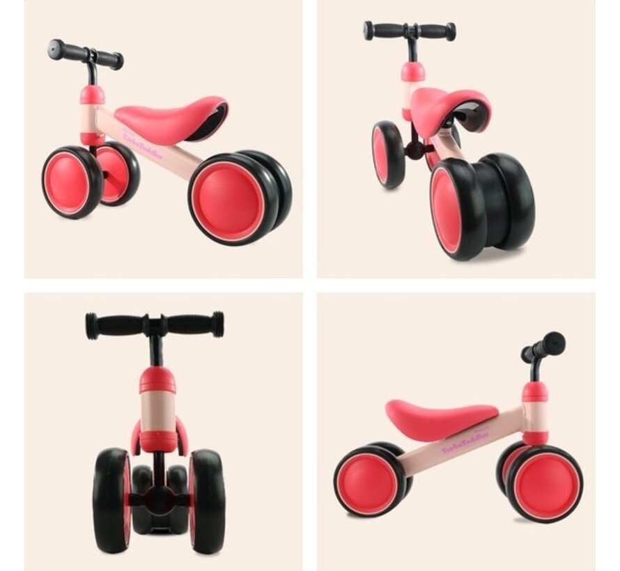 LifeGoods TurboToddler Balance Bike - Jouets à partir de 1 an - Garçons et filles - Scooter pour enfants - Rose