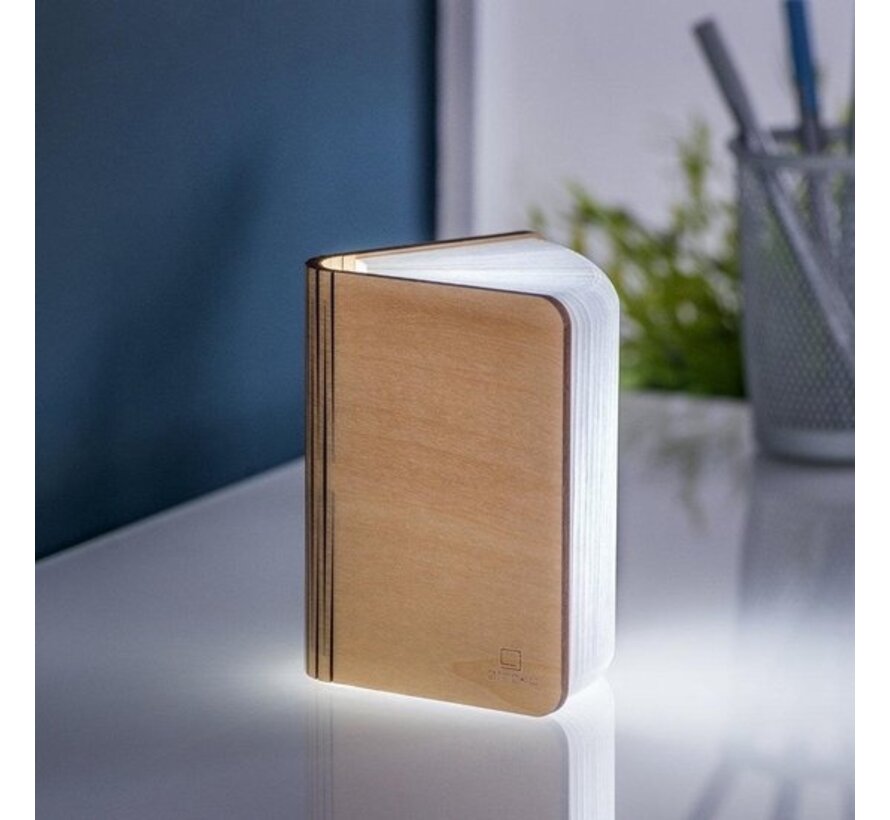 Gingko - Mini lampe de lecture LED intelligente - bois d'érable