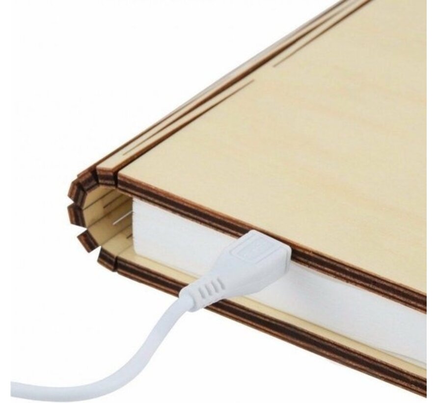 Gingko - Mini lampe de lecture LED intelligente - bois d'érable