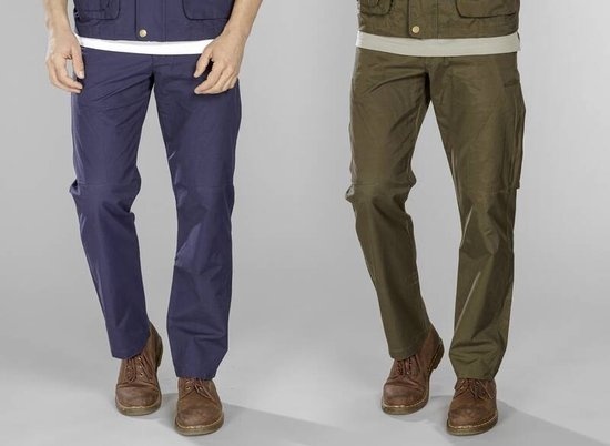 Westfalia Short homme avec poche arrière zippée bleu/gris taille 28 (court)