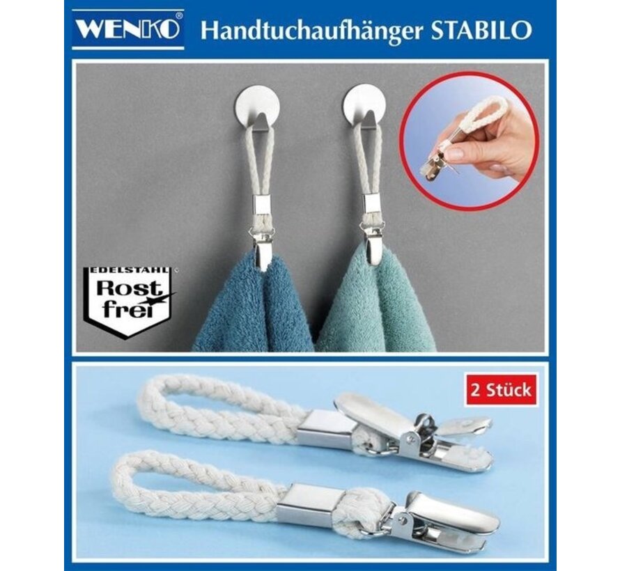 Porte-serviettes Wenko Stabilo, set de 2